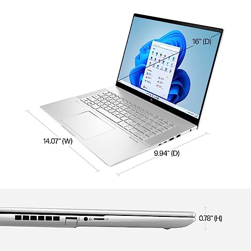 HP Envy 16 16.0" 120Hz 2K Touchscreen (Intel 13th Gen i7-13700H, 64GB DDR5 RAM, 4TB SSD, NVIDIA GeForce RTX 4060 8GB) Workstation & Backlit Gaming Laptop, IST USB-C Hub, Win 11 Pro, Sliver - 2024