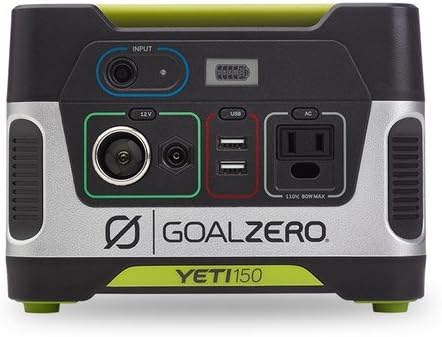 Goal Zero Yeti 150 Portable Power Station, 150Wh Small Generator Alternative with 12V, AC and USB Outputs