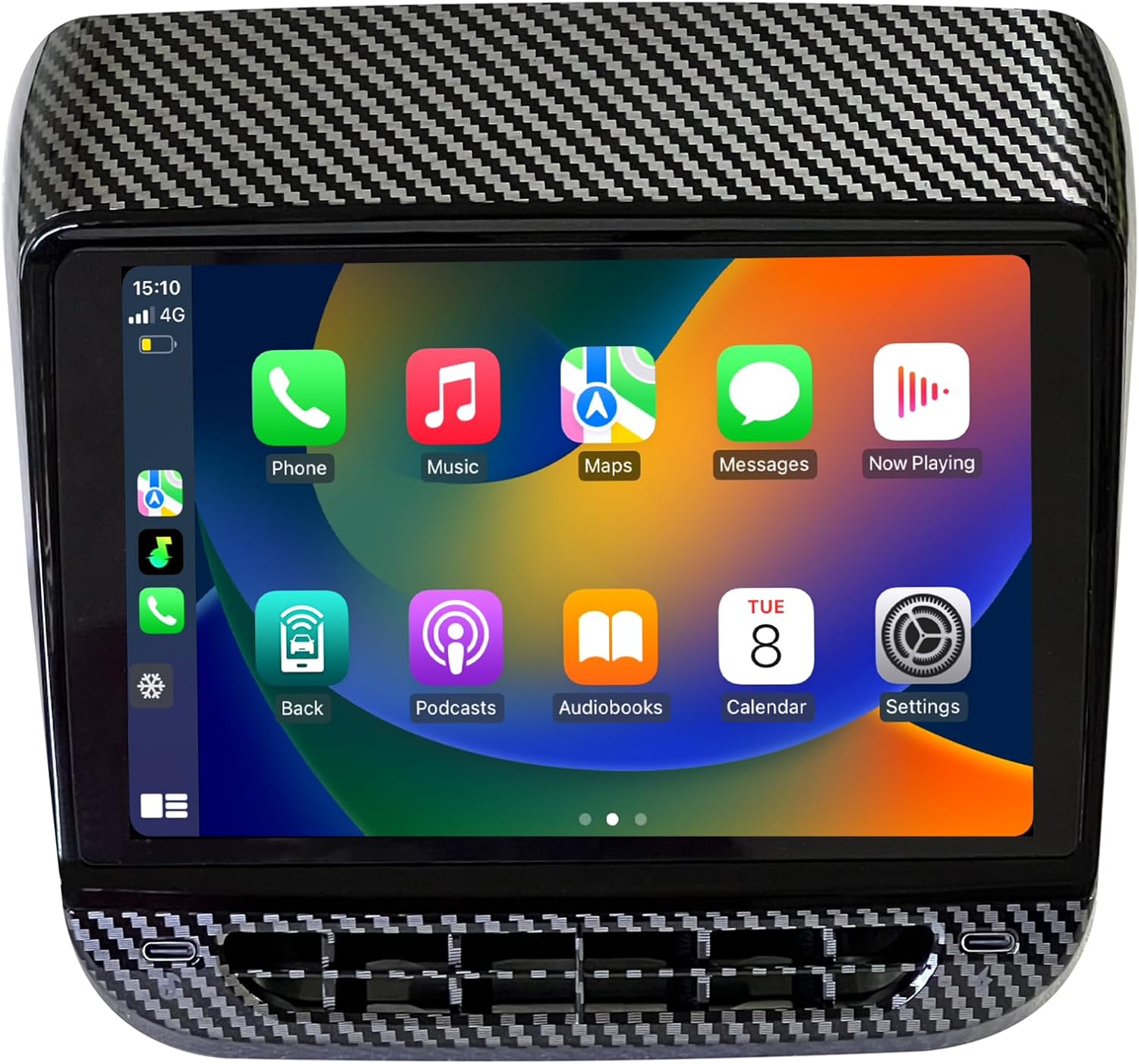 Rear Display Screen for Tesla Model 3&Y 2017-2023 Entertainment Display 7.2 inch IPS Touchscreen with Air Conditioning Control Seat Heating Carplay Android Auto