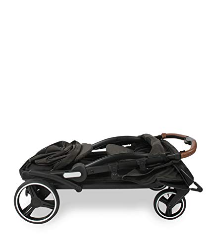 Keenz Class Stroller Wagon with Ergonomic Seats and 5-Point Safety Harnesses – Luxury Stroller Wagon for 2 – Lightweight Baby, Toddler & Big Kids Wagon with Removable Canopy & One Handed Folding