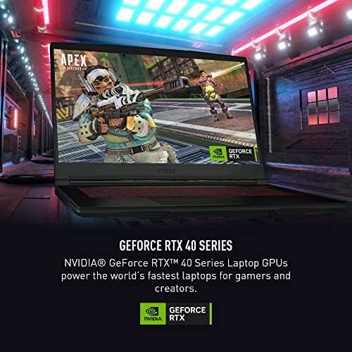 MSI Thin 15 15.6” 144Hz FHD Gaming Laptop: Intel Core i7-12650H, NVIDIA Geforce RTX 4050, 16GB DDR5, 512GB NVMe SSD, Cooler Boost 5, Win 11: Black B12VE-2023US