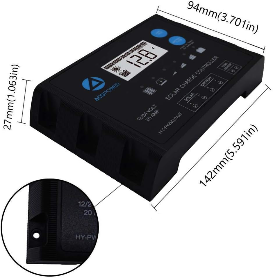 ACOPOWER Solar Panel Kit, 800W 12/24V Polycrystalline Off-Grid System for RV Home Marine with 8PCs 100W Rigid Solar Panels/60A MPPT Controller/Z-Brackets/Y Connectors/Solar Cables/Cable Entry Housing