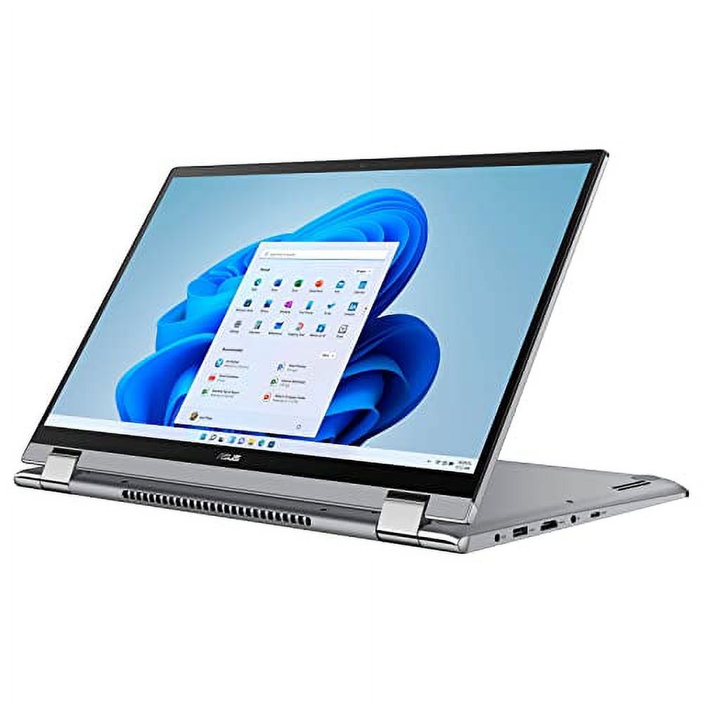 ASUS ZenBook 2 in 1 15.6” FHD Touchscreen Laptop, AMD Ryzen 7 5700U, NVIDIA GeForce Graphics, 8GB DDR4 RAM, 256GB SSD, Windows 11 Home, TWE Pen, Light Grey - Q508UG