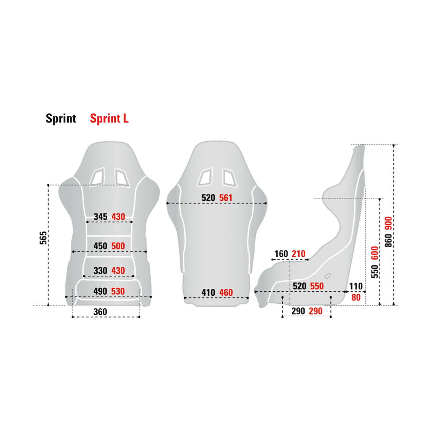 Sparco Sprint Sky MY19 Rally Car Seat Black (FIA homologation)
