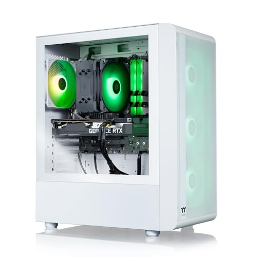 Thermaltake LCGS Quartz R66 Gaming Desktop (AMD Ryzen™ 5 5600, ToughRam DDR4 3600Mhz 16GB RGB Memory, AMD Radeon™ RX 6600, 1TB NVMe M.2, WiFi, Windows 11) S2QT-B550-R66-LCS