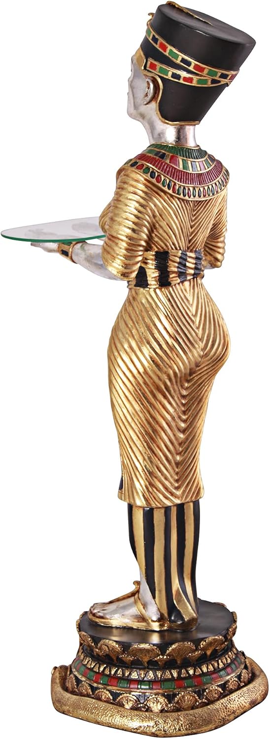 Design Toscano The Egyptian Queen's Faithful Servant Statue, Dimensions: 14.5" Wx14.5 Dx42.5 H 16.5 lbs, Full Color
