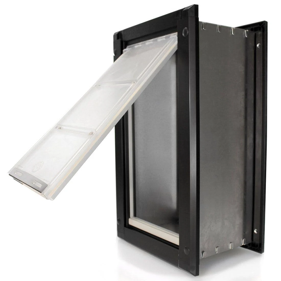 Endura Flap Wall Mount Pet Door Medium / Single Flap / Black