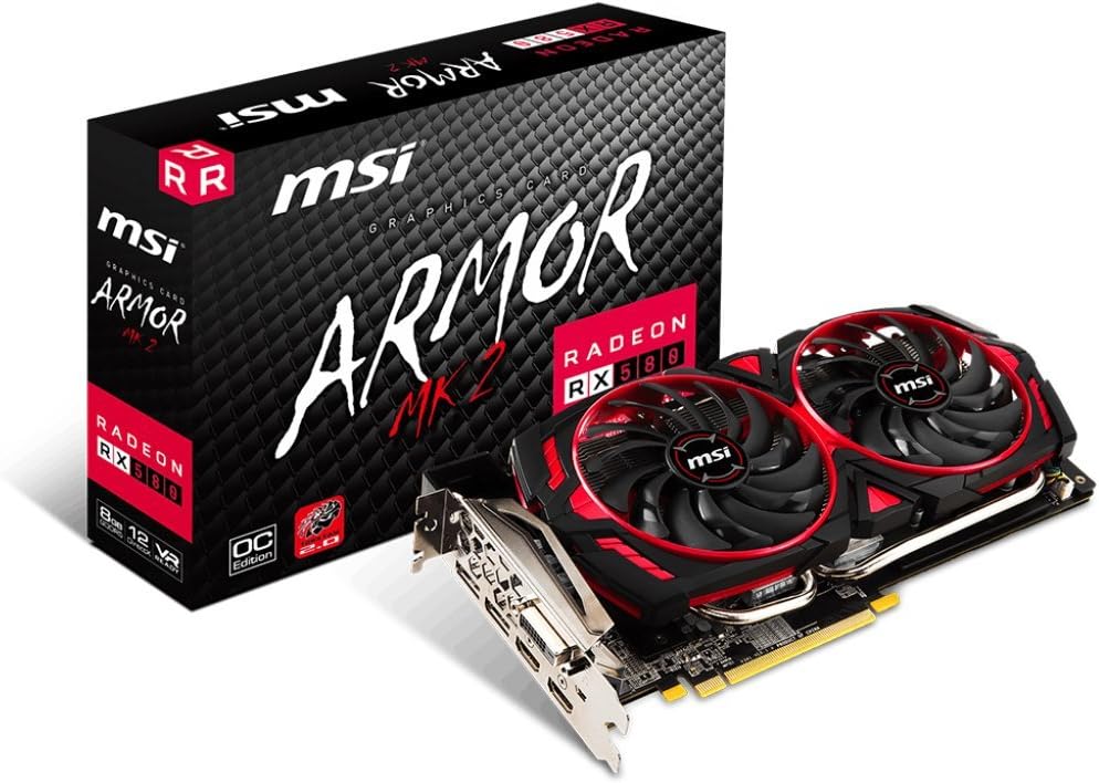 MSI Gaming Radeon RX 580 256-bit 4GB GDRR5 DirectX 12 VR Ready CFX Graphcis Card (RX 580 GAMING X 4G)