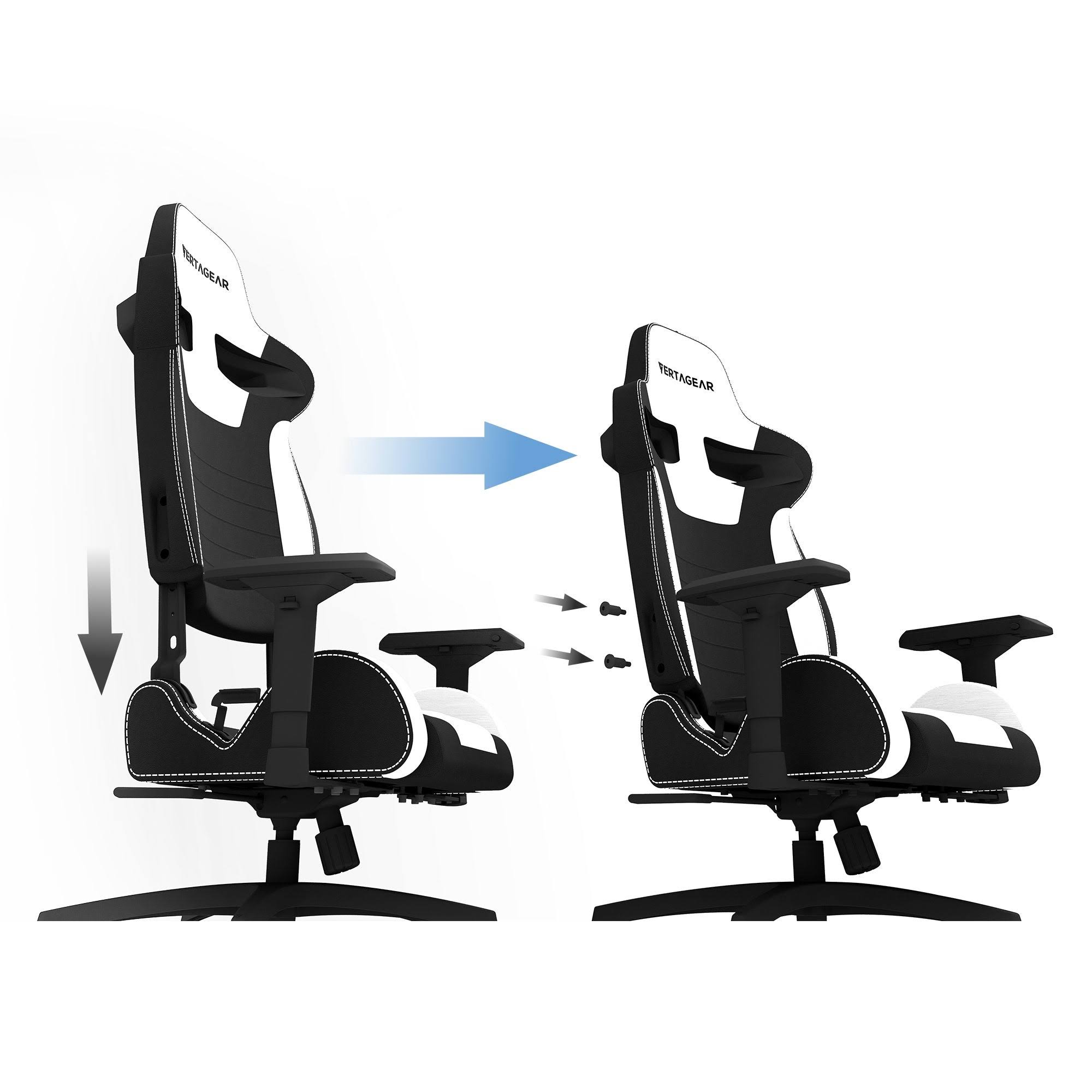 Vertagear S-Line SL4000 Racing Series Gaming Office Chair - Black/Blue