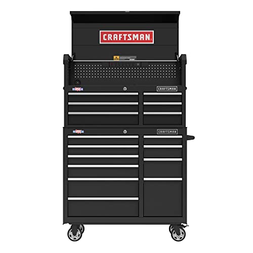 CRAFTSMAN 41" Rolling Tool Chest, 10-Drawer Steel Tool Cabinet with Drawer Trays and Paper Towel Holder (CMST341102RB)