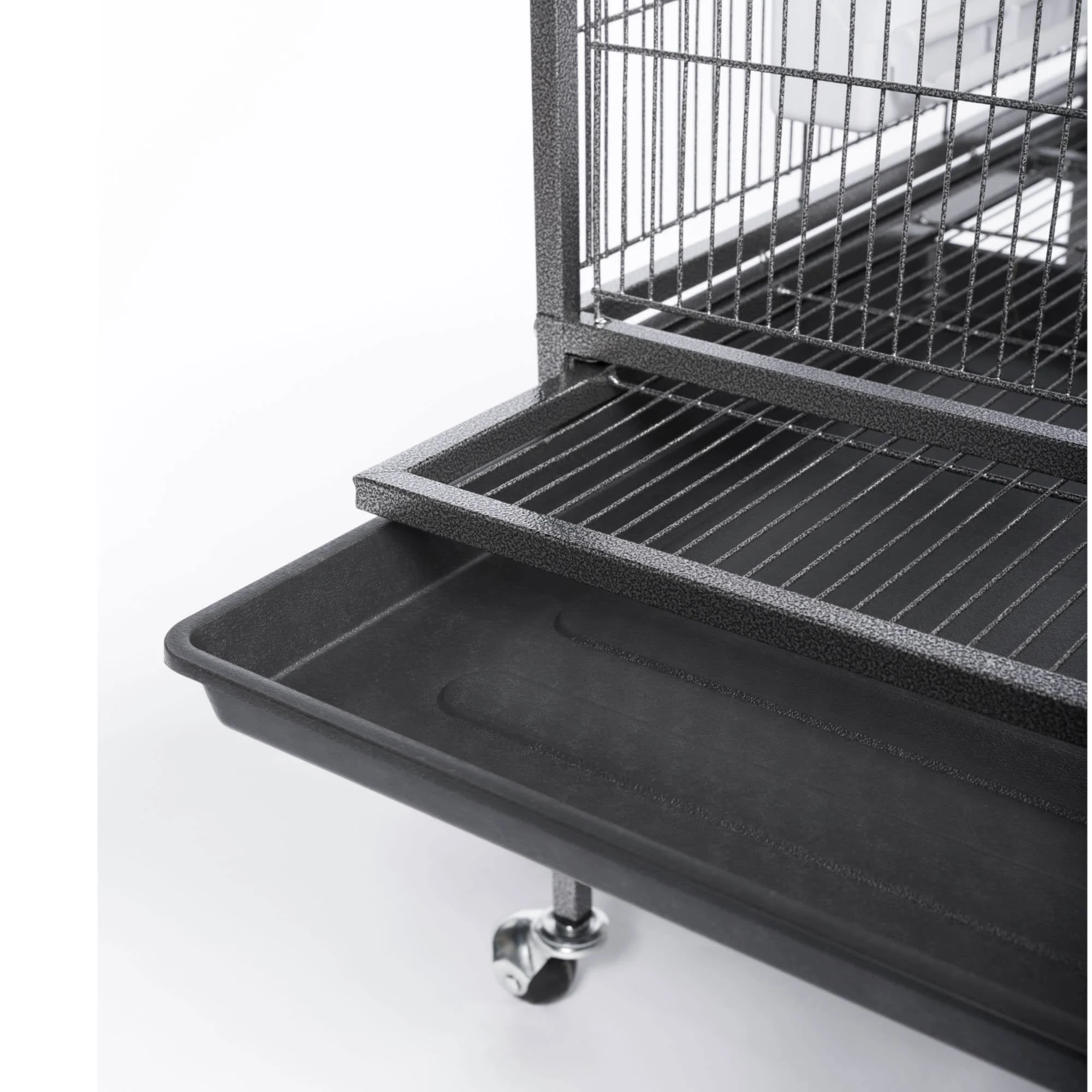 Prevue Pet Products Wrought Iron Flight Cage With Stand Chalk, Black