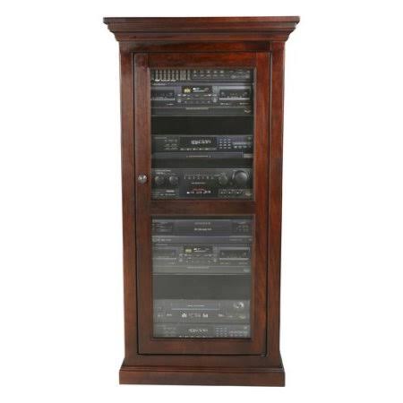 World Menagerie Glass Panel Door Audio Cabinet