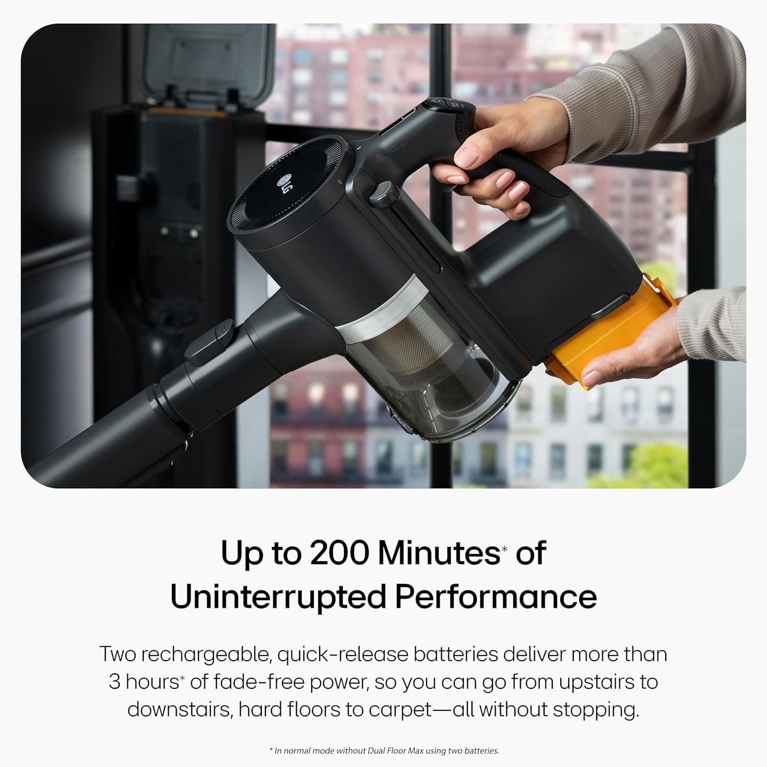 LG CordZero A949KTMS All in One Cordless Stick Vacuum with Auto Empty, New Dual Floor Max and Power Mop Pro, Pet Nozzle, Up to 200 Minutes Run Time, 10 Year Motor Warranty, Graphite