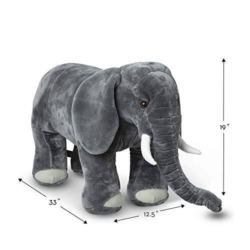 Melissa u0026 Doug Giant Elephant - Lifelike Stuffed Animal