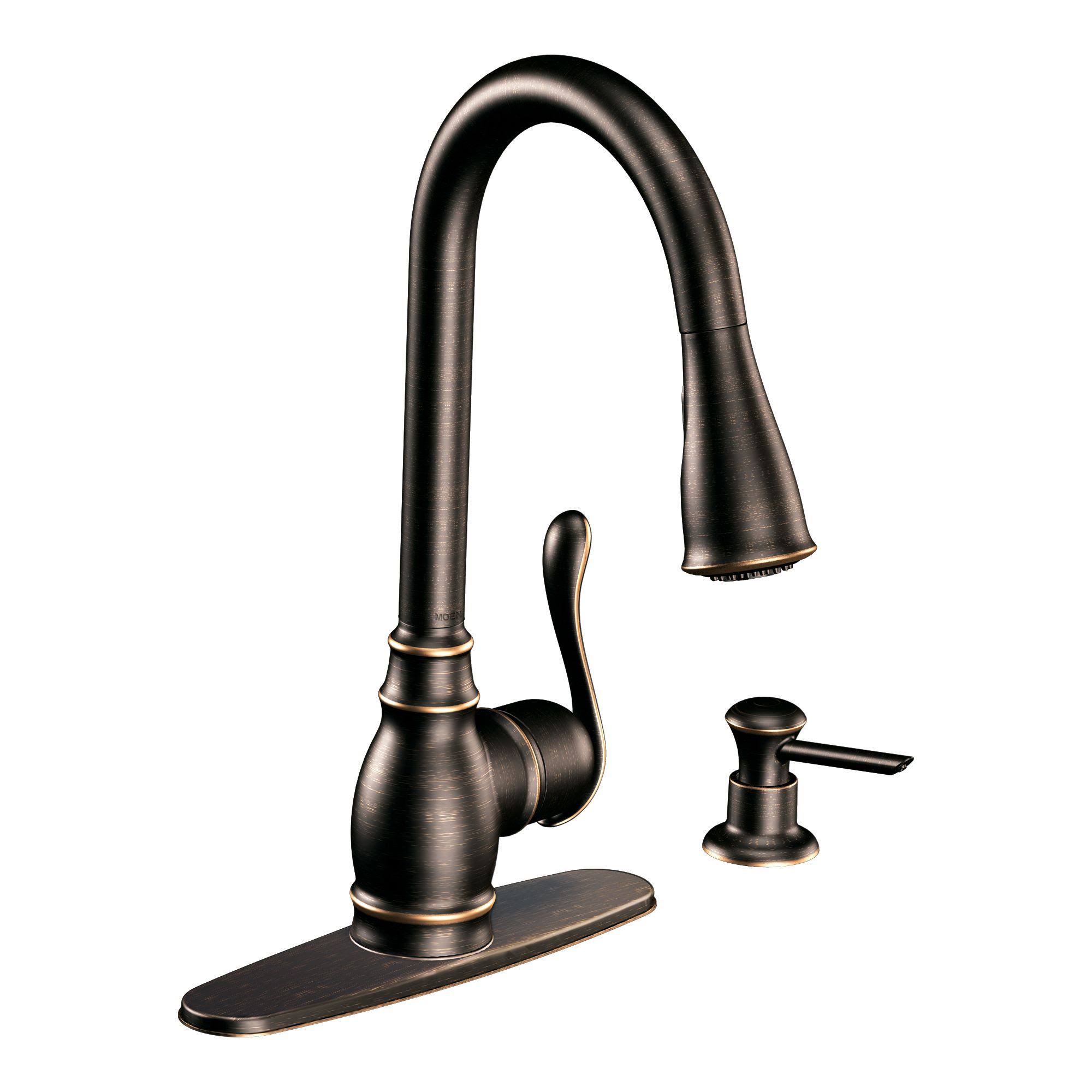 Moen CA87003BRB Anabelle Kitchen Faucet Mediterranean Bronze