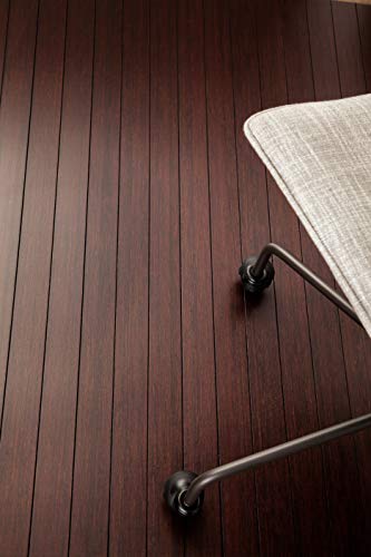 Anji Mountain Office Chairmat Thickest & Sturdy Bamboo Chairmats Highly Premium Quality Anti-Slip Heavy Duty For Multi-Purpose Hardwood Floor Office & Home Floor Protector Office Chair mat-5mm Thick