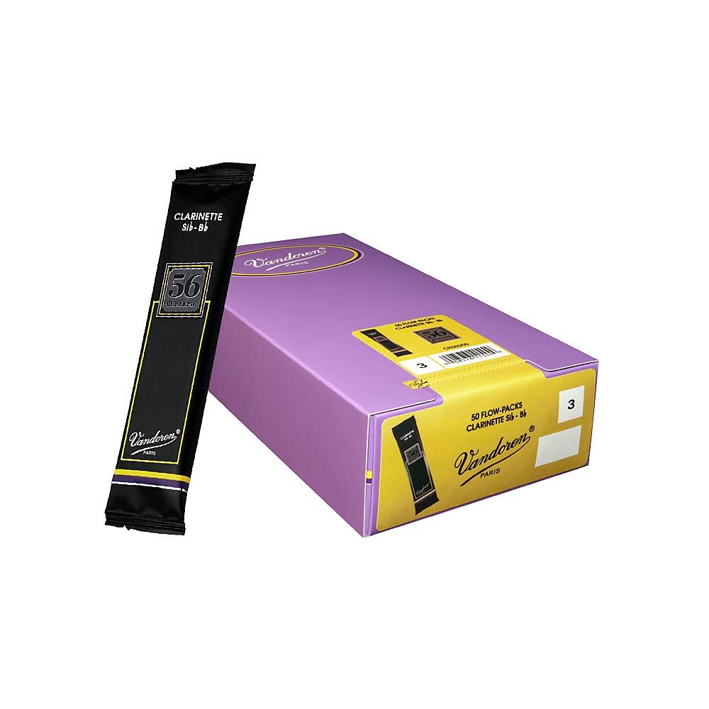 Vandoren 56 Rue Lepic Reeds #3 Bb Clarinet Reed, Box of 50