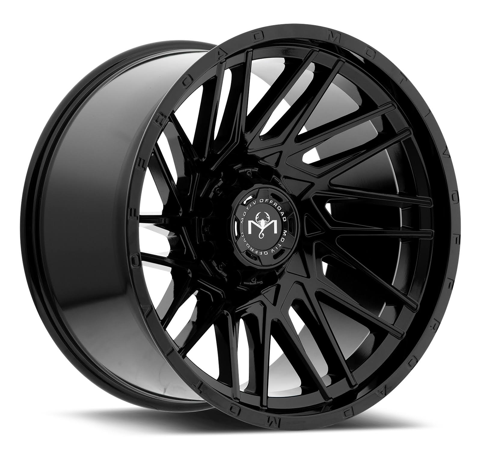 Motiv Offroad 424B Mutant 20x9 6x135/6x139.7 +18et Gloss Black Wheel
