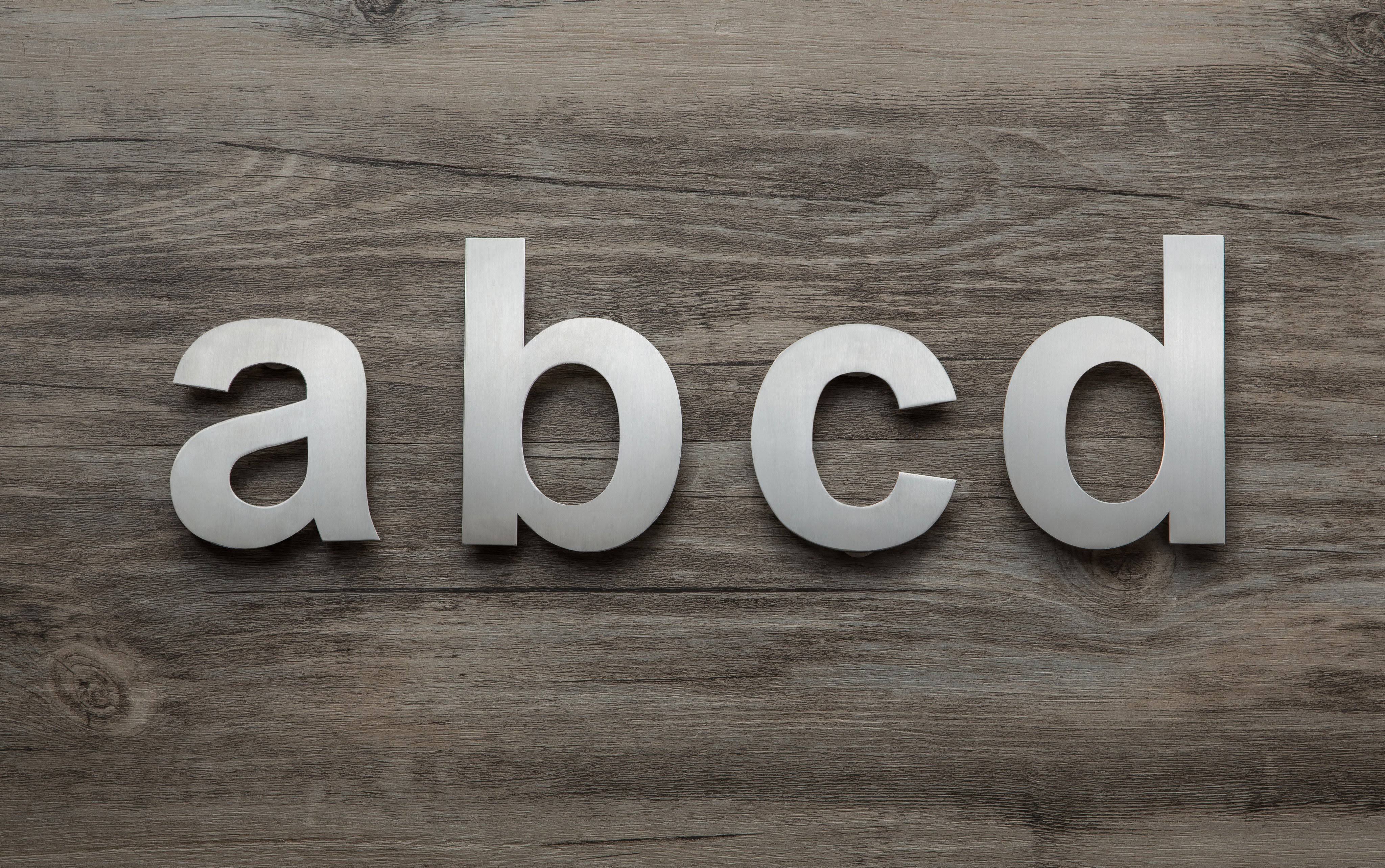 Modern House Numbers and Letters 12 inch / 30 cm / Lower Case Letter A