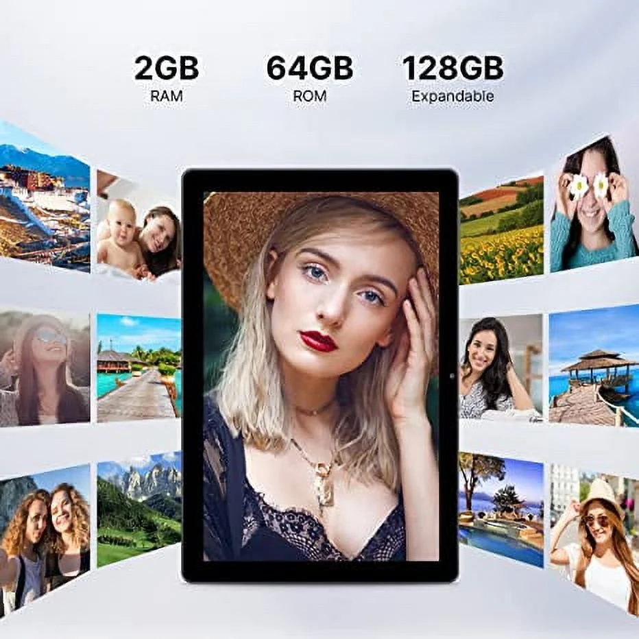 Lanliyunoutlet Tablet 10 Inch Android Tablet Android 11 Tablets Quad-core 2GB RAM 64GB ROM 1280x800 HD IPS Screen 6000mAh Battery(Grey)…