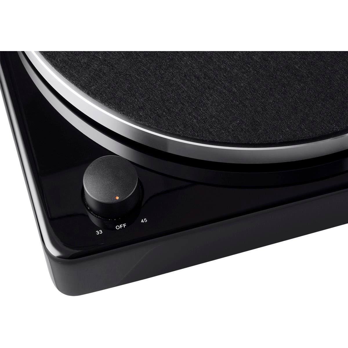 Monolith Turntable Black Compatible with Audio-Technica At100e Cartridge, Premium Construction, Phono Pre Amp
