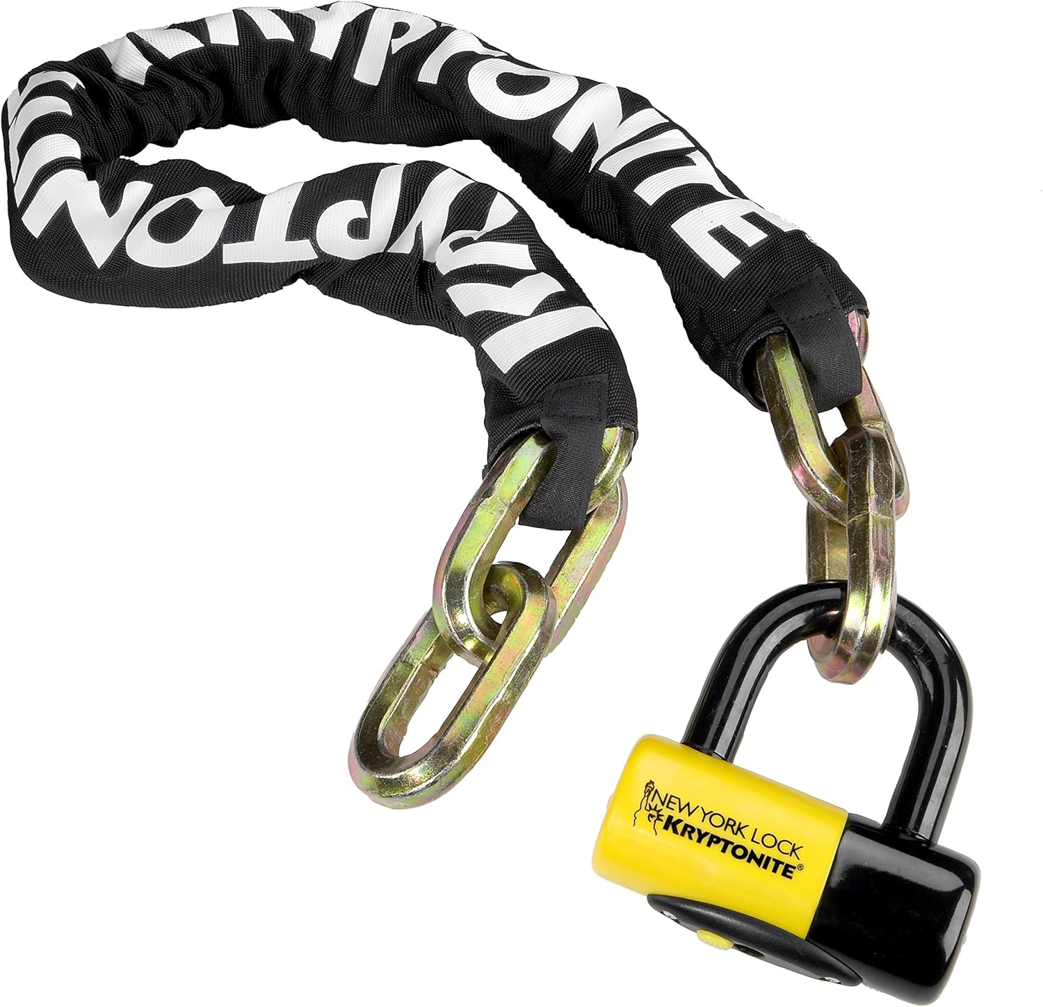 Kryptonite New York FAHGETTABOUDIT 1410 14mm Chain & New York Lock 15mm Disc Lock