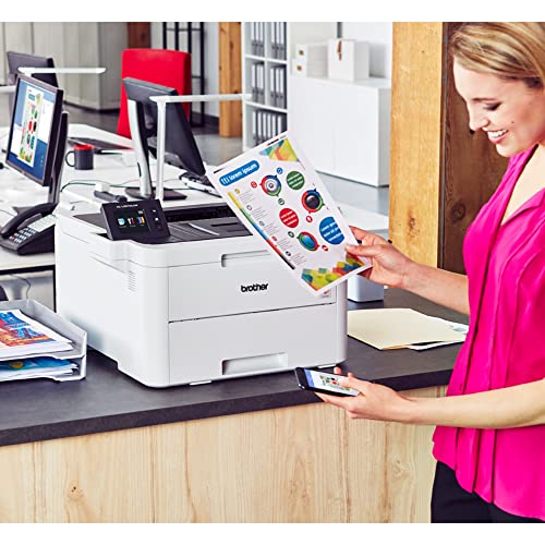 Brother HL-L3230CDW Compact Digital Color Printer Providing Laser Printer Quality Results with Wireless Printing and Duplex Printing, Amazon Dash Replenishment Ready, White