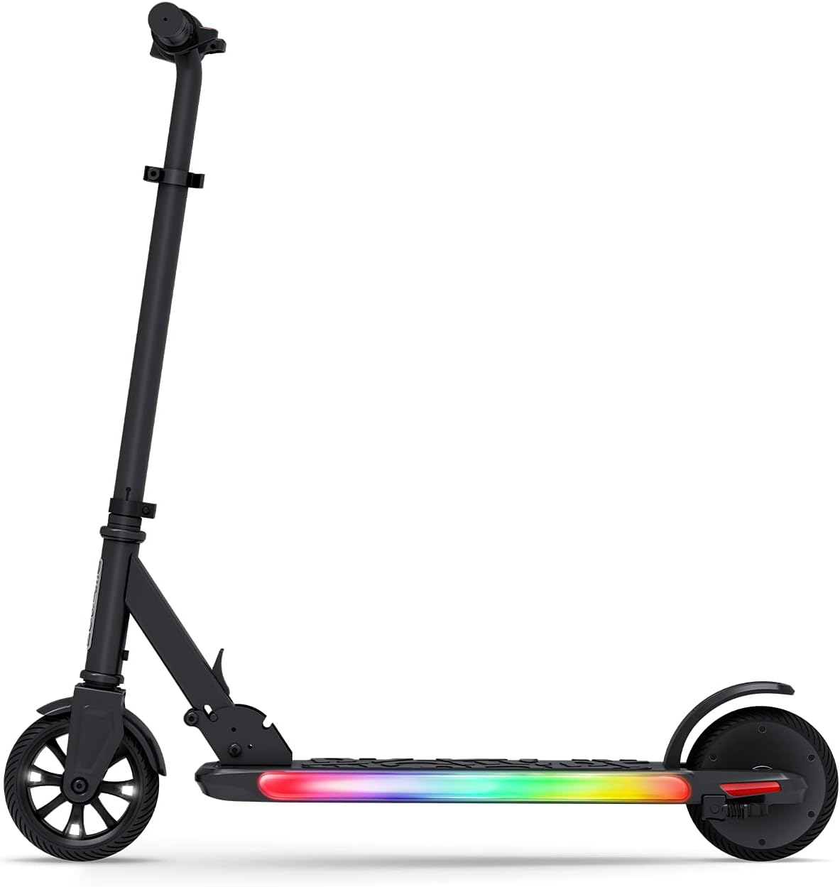 Jetson Omega Electric Scooter, Up To 10 MPH, Range Up To 5 Miles, 150-Watt Motor, Foldable, 3 Speed Mode, Light-Up Deck, Ages 8+, Black, JOMEGA-BLK