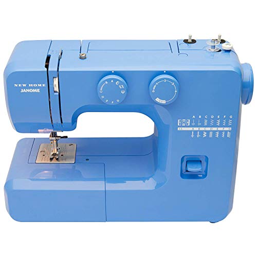 Janome Pink Sorbet Easy-to-Use Sewing Machine with Interior Metal Frame, Bobbin Diagram, Tutorial Videos, Made with Beginners in Mind!