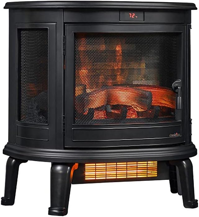 Duraflame 3D Infrared Stove, Black Electric Heater