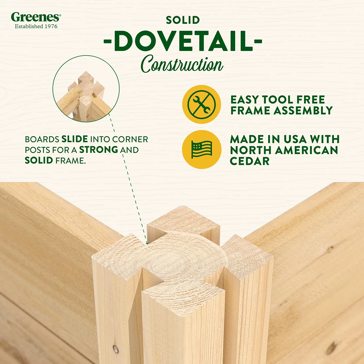 Greenes Fence 48" x 96" x 17.5" Cedar Raised Garden Bed