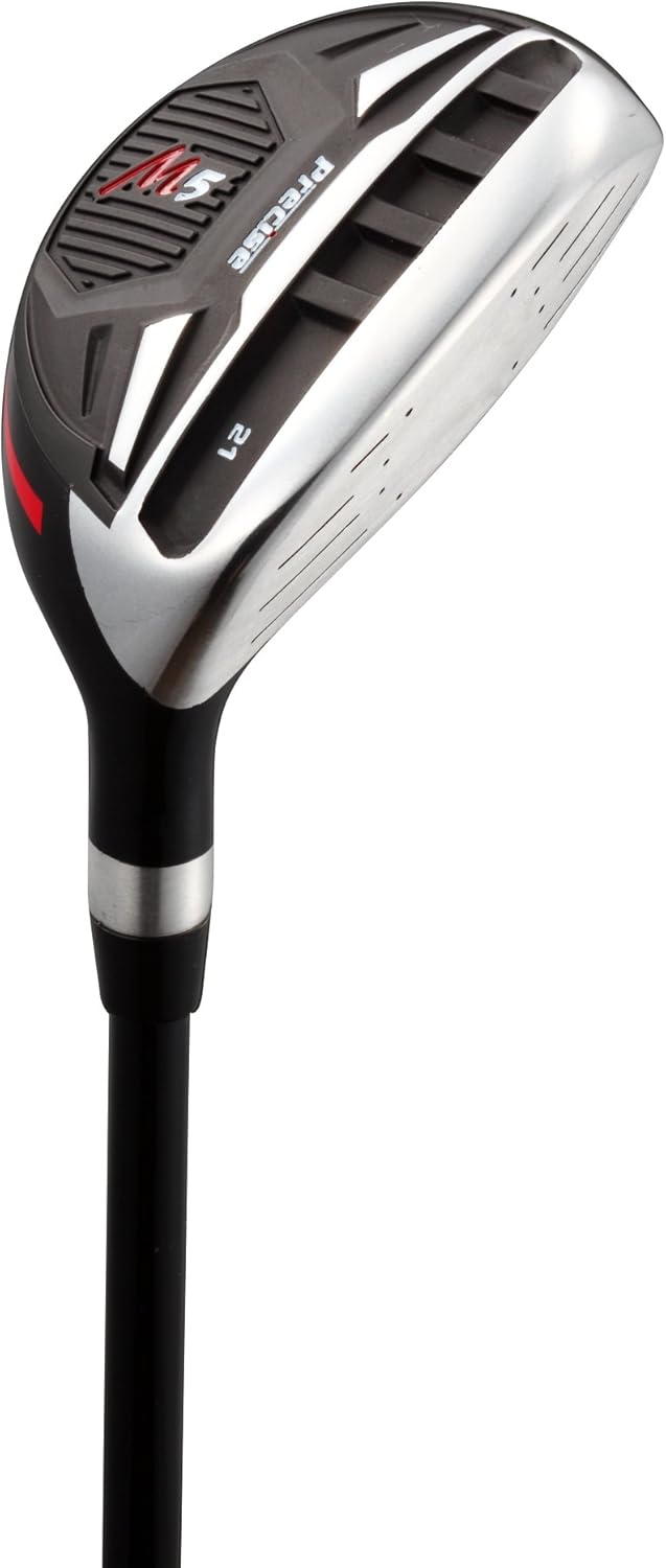 Left Handed M5 Golf Club Set for Tall Men, Black/Red
