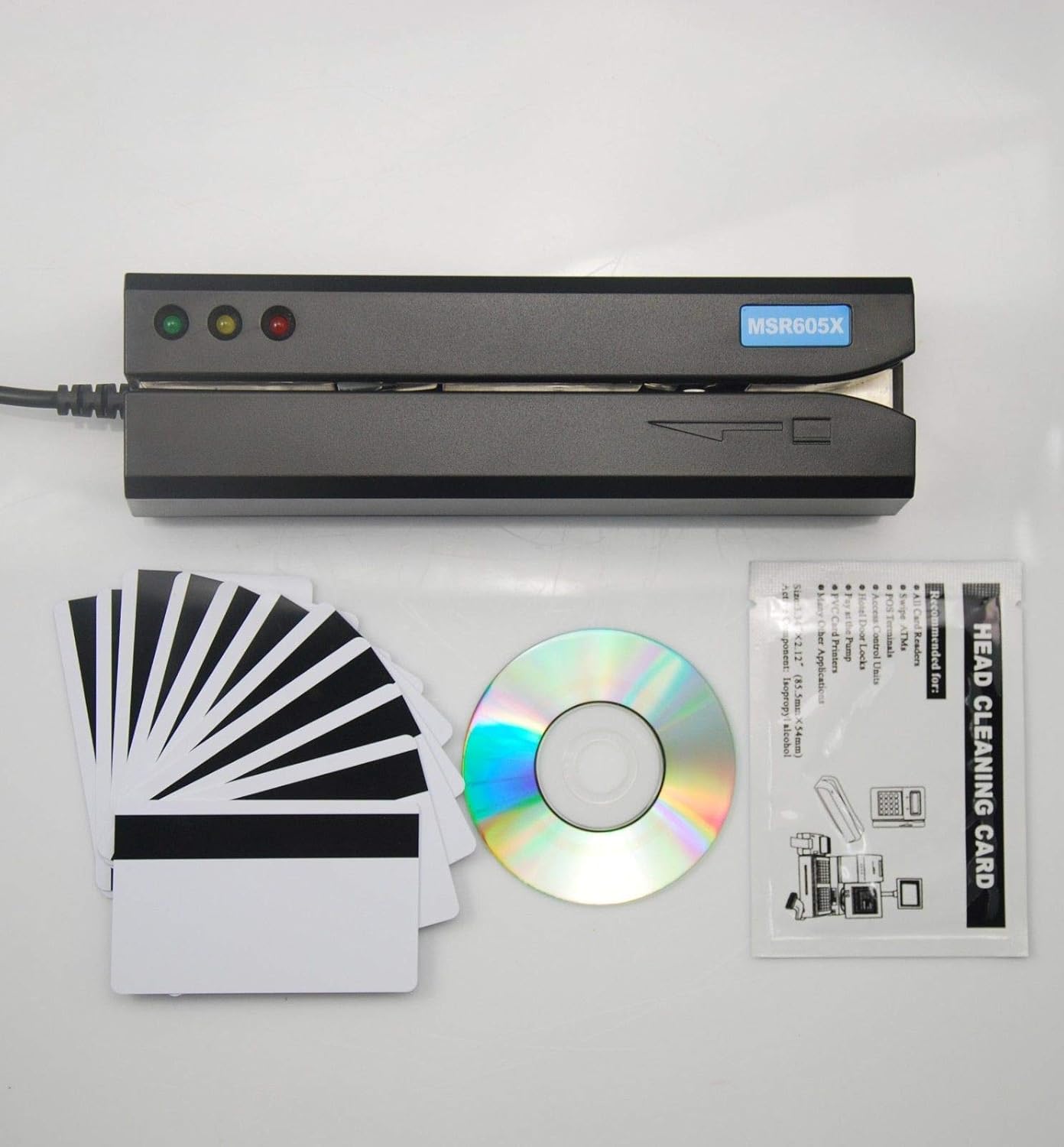 Deftun Mag Card Reader Writer Compare with MSR605X for Windows and Mac OS