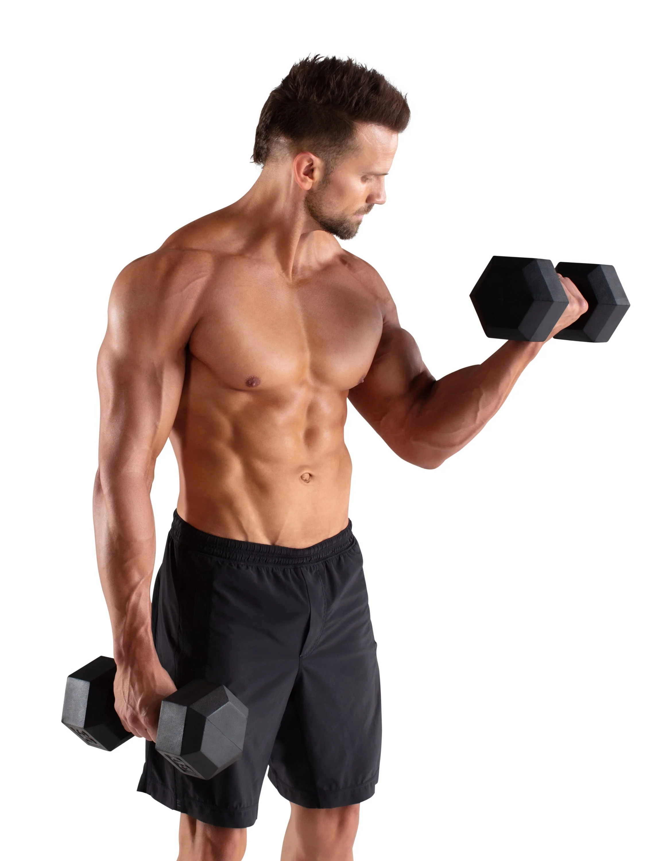 Weider, 25lb Rubber Hex Dumbbell, Single