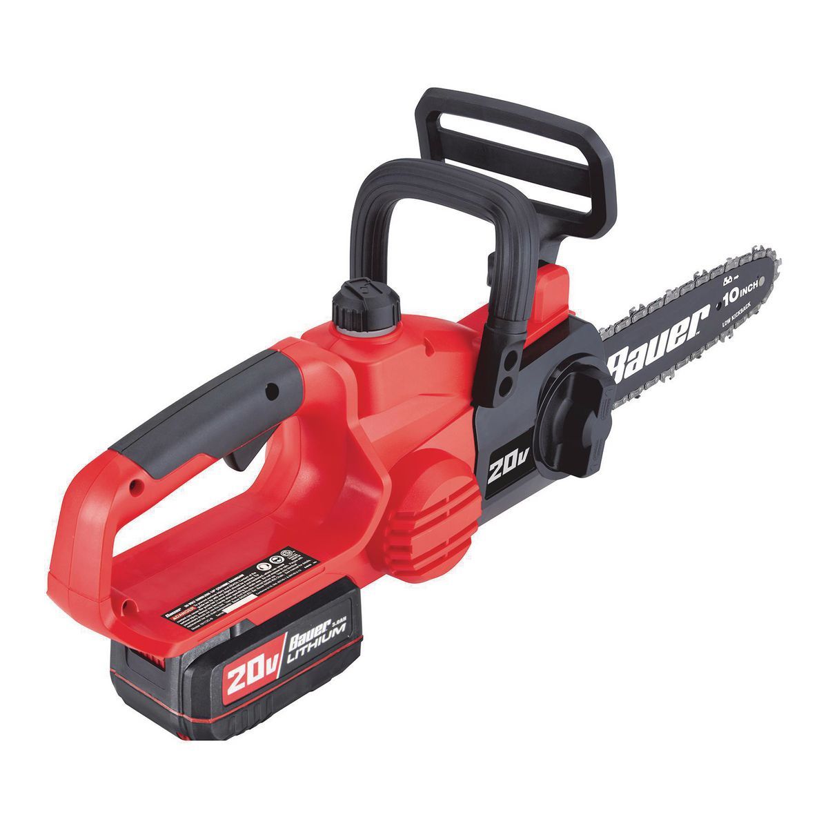 BAUER 20V Cordless, 10 in. Chainsaw 窶・Tool Only