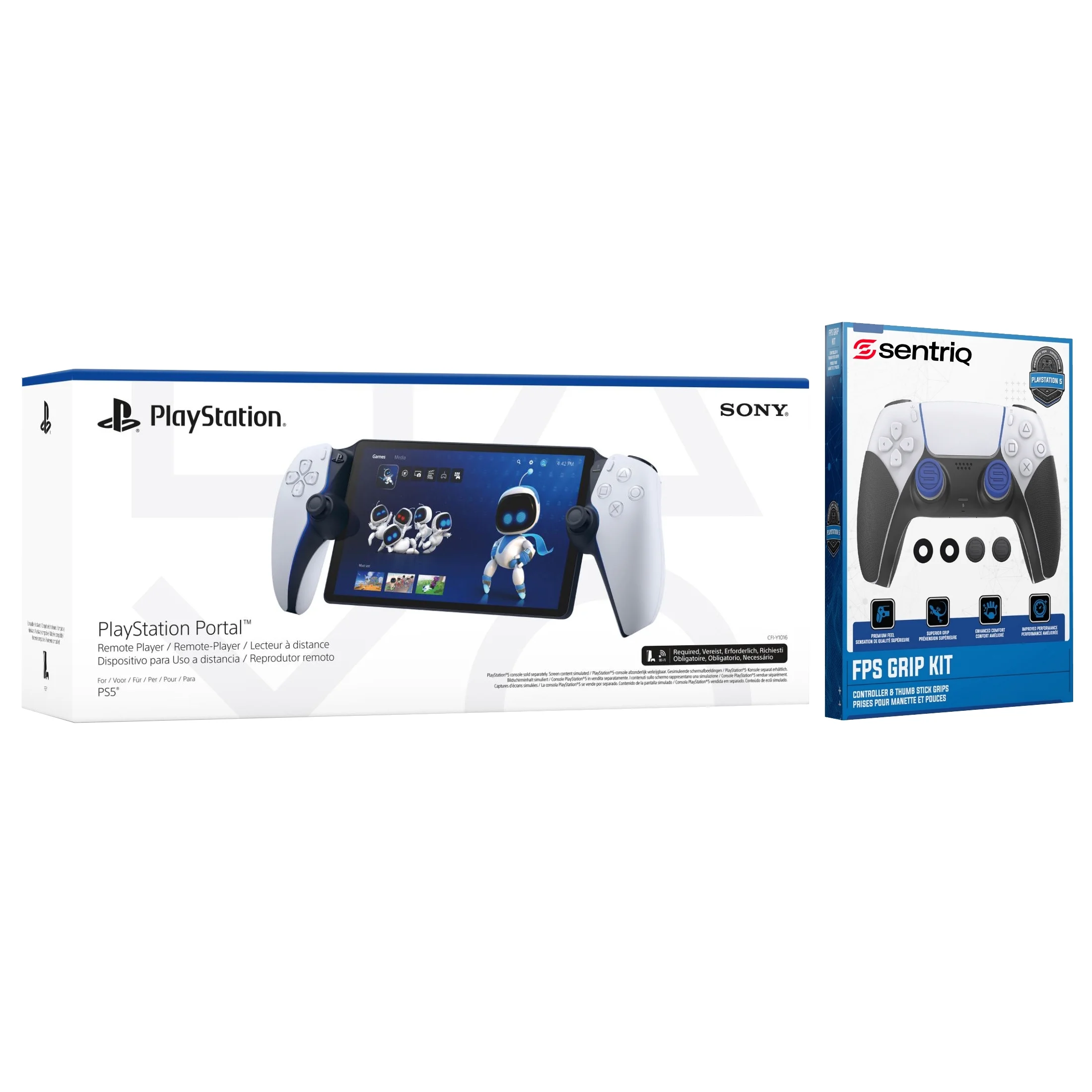 Sony PlayStation Portal Remote Player with Sentriq FPS Thumbstick Grip Kit Bundle - Curated Treasures Market