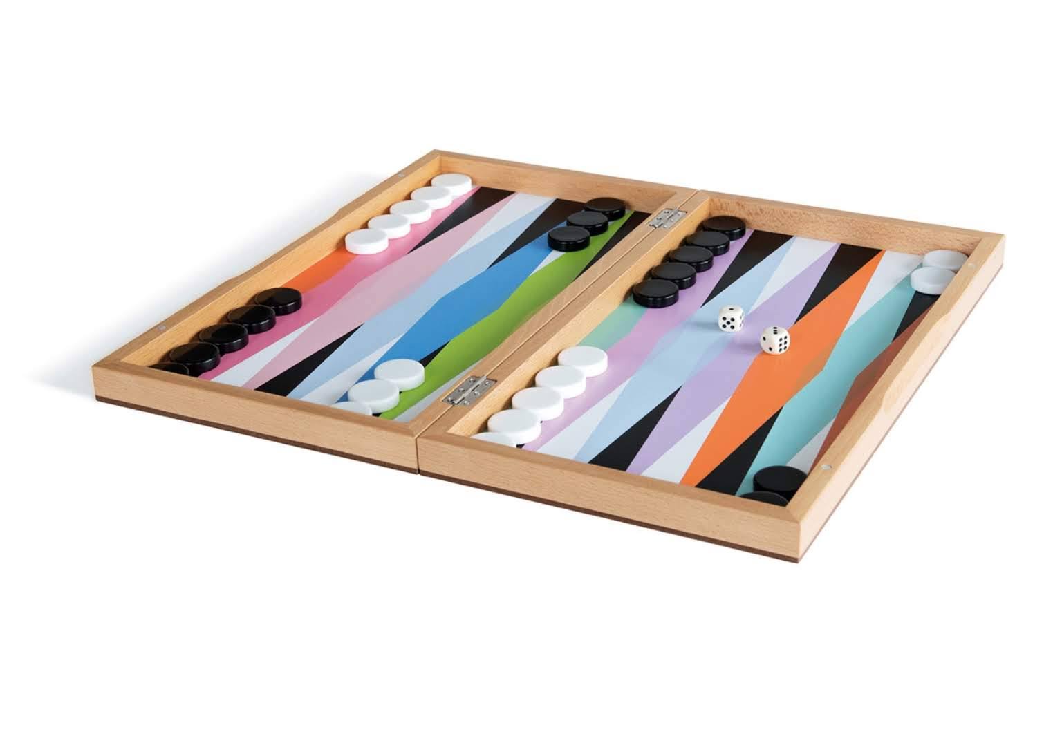Moma Color Play Backgammon Set
