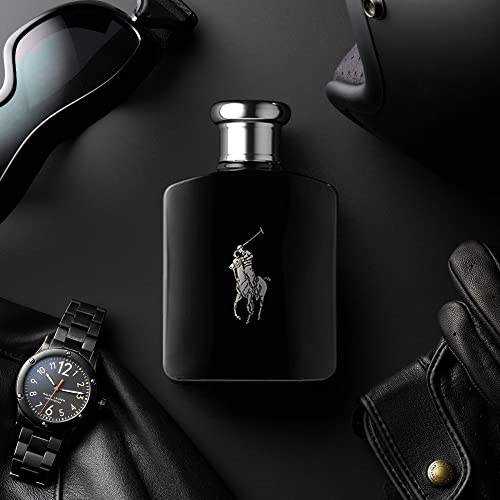 Ralph Lauren - Polo Black - Eau de Toilette - Men's Cologne - Woody & Fresh - With Patchouli, Sandalwood, and Mandarin - Medium Intensity
