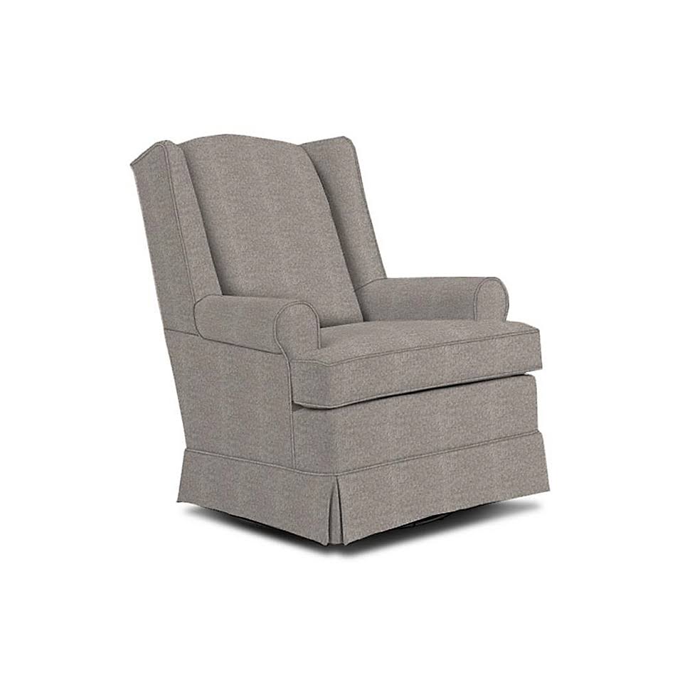 Best Chairs Roni Swivel Glider in Stone Grey