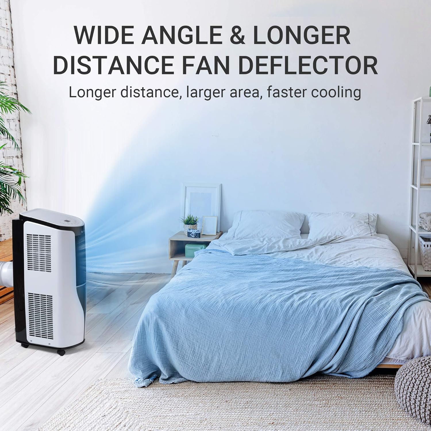 Gree Portable Air Conditioner 10,000 BTU (6000 BTU SACC standard) with Remote Control, 3 in 1 Portable Air Conditioner with Cooling, Dehumidification, Fan Functions, Quiet Portable AC for Rooms up to 250 Sq.ft