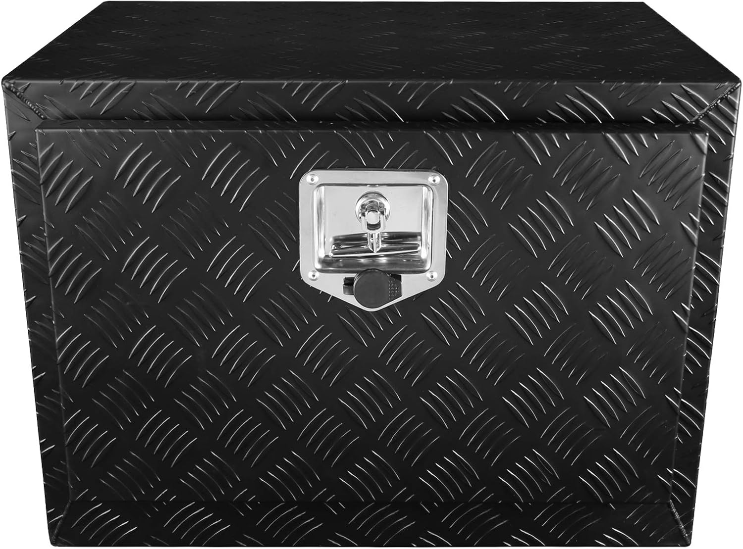 Carpartsinnovate For 29 Truck Pickup Black Aluminum Underbody Tongue Tool Box Trailer Storage+Lock