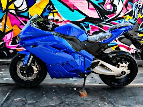 2025 Electric Sport Motorcycle with Automatic Transmission - Electric Power 40hp 72v Li-Ion 150mi Range - Out-Door Wall Charger Included for Off-Road use only