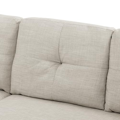 Oversized U-Shaped Sectional Sofa Couch Plush Corduroy Upholstered Modular Deep Seat Sofa&Couch Sectional W/Right Facing Chaise Lounge and 7 Toss Pillows for Home Apartment Living Room Furniture Sets