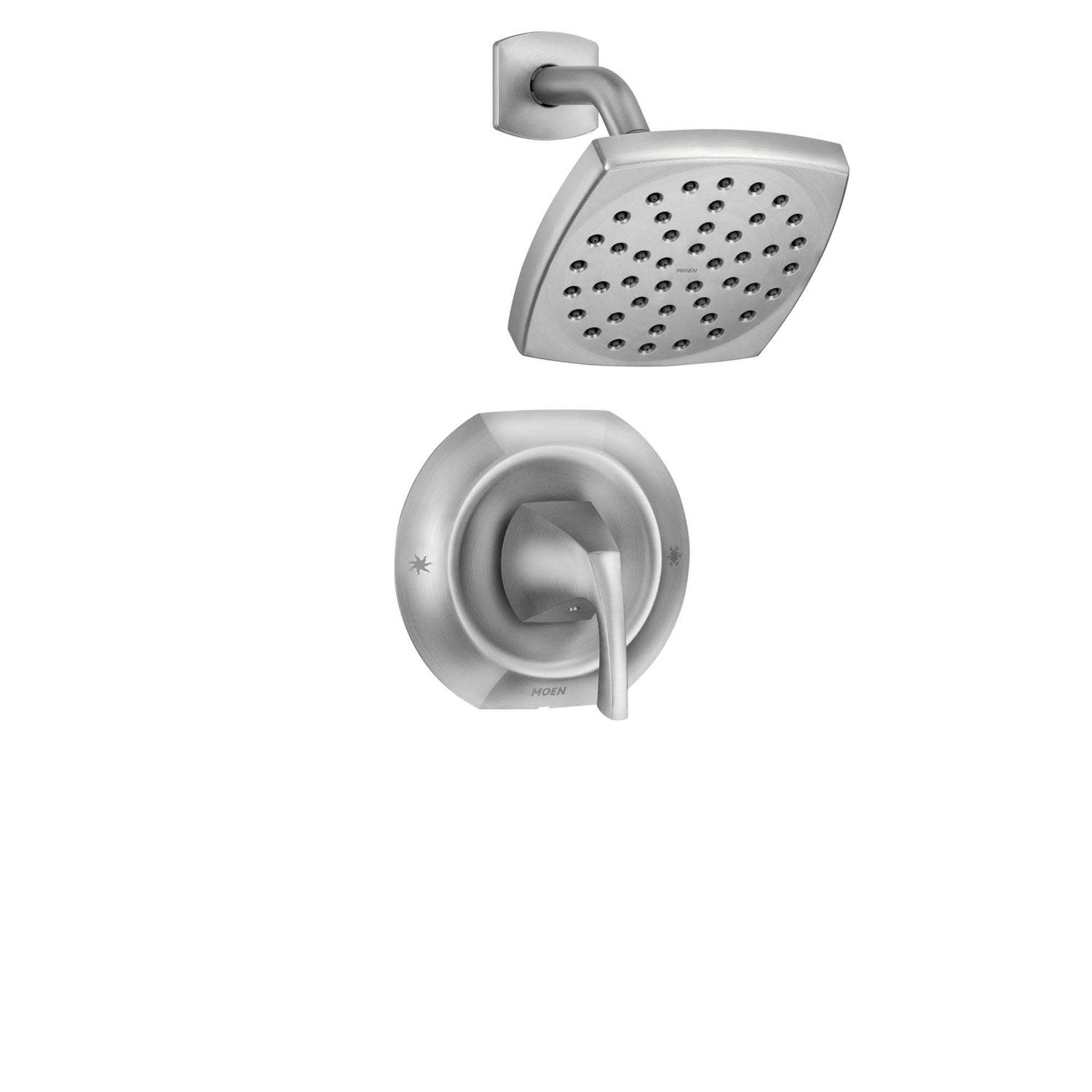 Moen Lindor Brushed Nickel 1-Handle Lever Shower Faucet 82506SRN