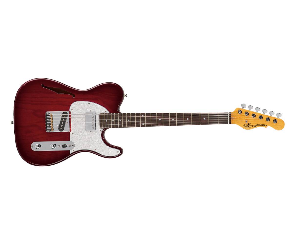 Gu0026L Tribute ASAT Classic Bluesboy Semi-Hollow Electric Guitar Red Burst