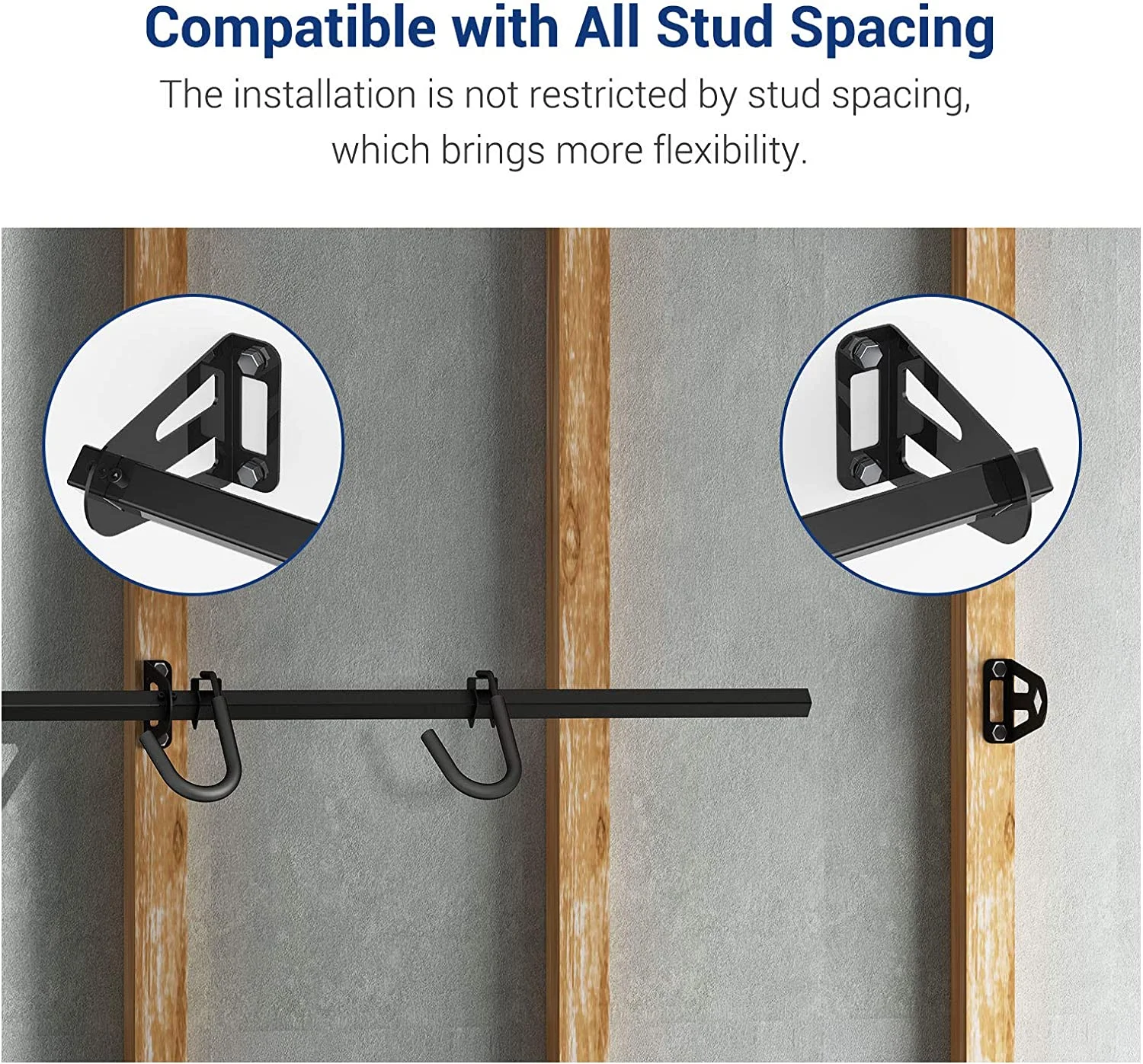 6-Bike Storage Rack for Garage, Heavy-Duty Wall Mount Hanger for Home & Garage, Holds Up to 300lbs