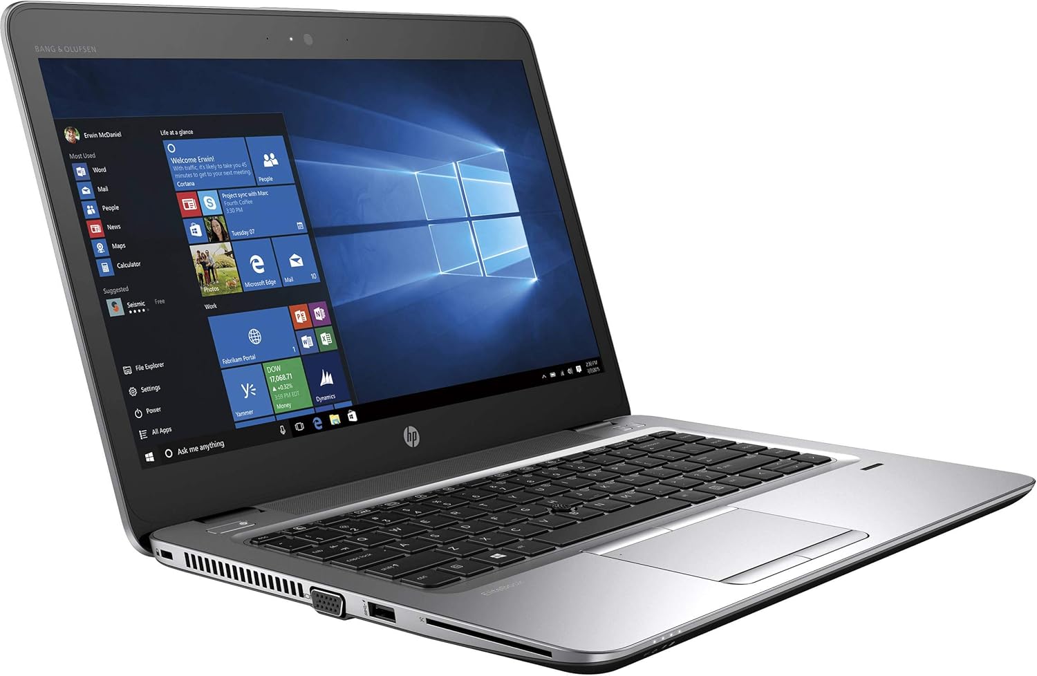 HP EliteBook 840 G4 14 HD Laptop, Core i5-7300U 2.6GHz, 16GB RAM, 512GB Solid State Drive, Windows 10 Pro 64Bit, Webcam (Renewed)