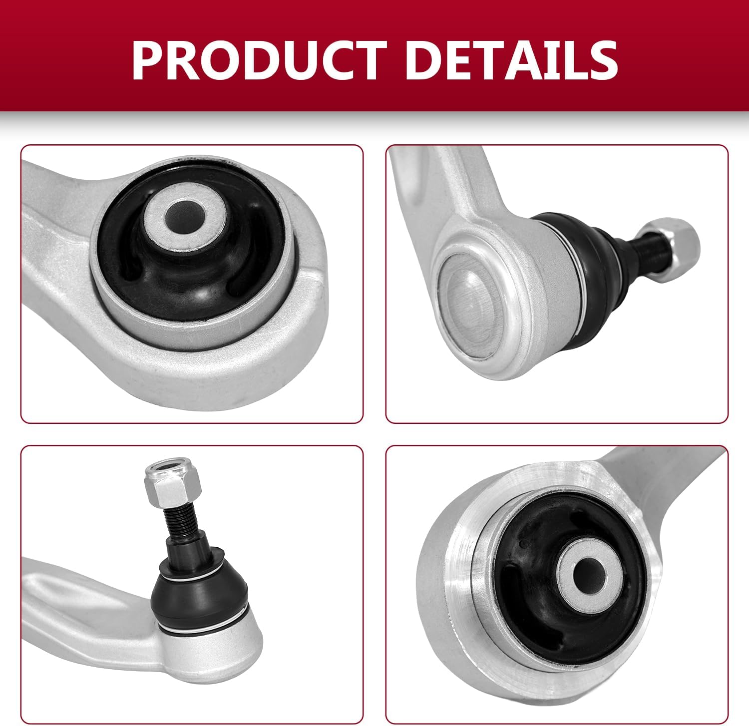 2 PCs Front Lower Control Arm With Ball Joint Replacement For 2004-2018 Bentley Continental