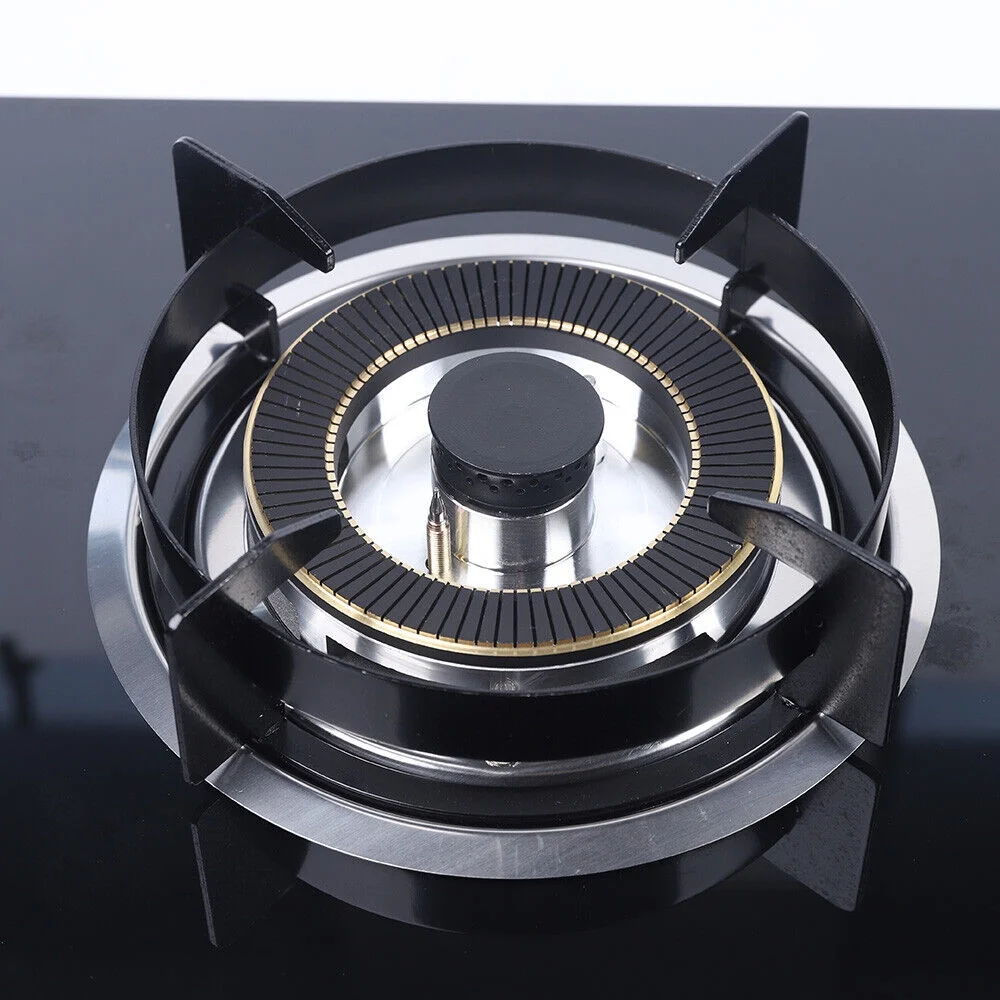 Miumaeov 28" Black Tempered Glass Panel Built-in Gas Cooktop Dual Fuel Cooktops with Strong Flame Natural Gas Stove Countertop Gas Hob 2 Burners Cooktops Gas Cooker for Griddle Pan