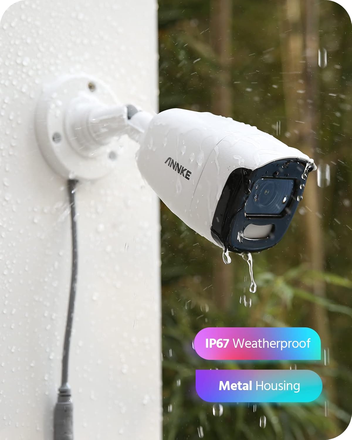 ANNKE NAK500 5MP Acme Full Color Night Vision 0.0005 Lux Security Camera System with 2TB HDD, H.265+ 4K 8CH DVR and 4Pcs Wired 5MP Surveillance Cameras, 130dB WDR & 3D DNR, IP67 Weatherproof